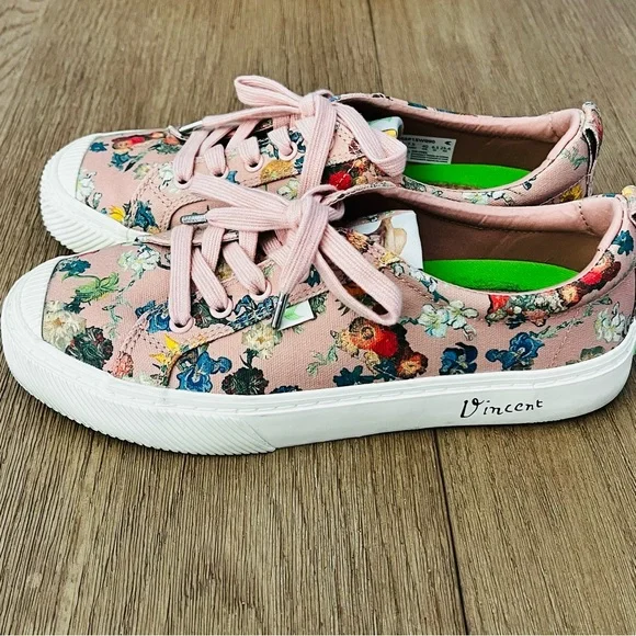 Cariuma Limited Edition Pink Van Gogh Sneakers Sz 9 - Picture 2 of 7